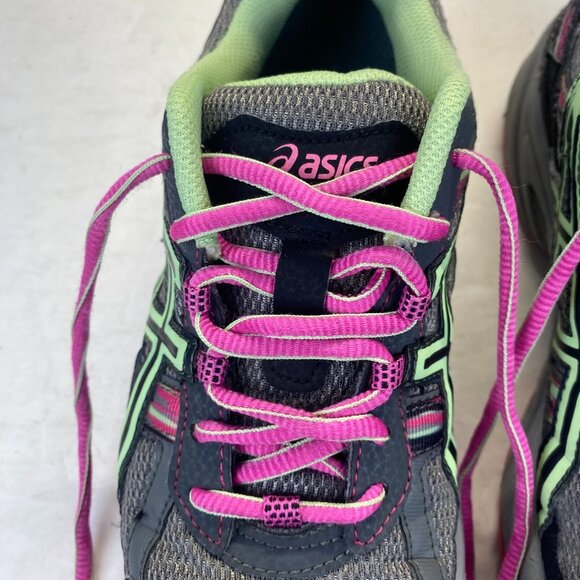 Asics Gel Venture 5 Athletic Running Shoes - T5N9Q - Gray/Lime/Pink - Women 8.5D - Picture 8 of 16